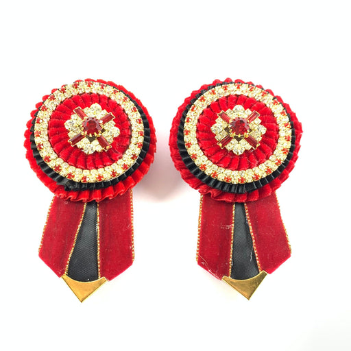 Removable Rosettes, Red - Statement Horse Tack